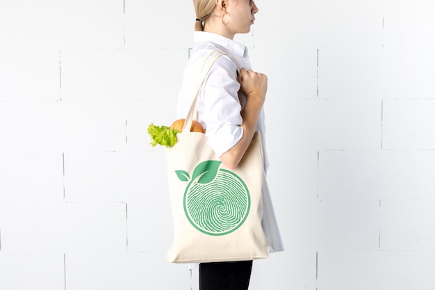 PSD mockup di tote bag