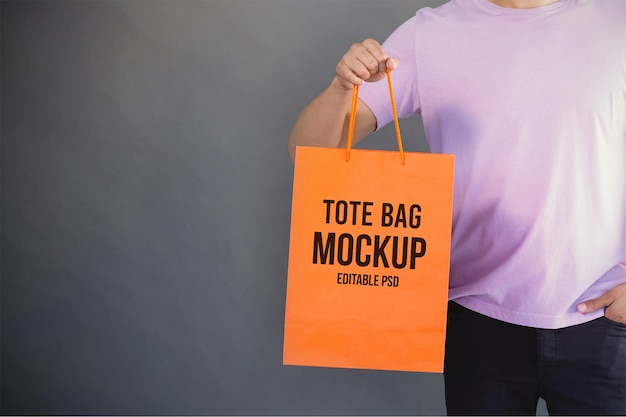 PSD tote bag photoshop mockup