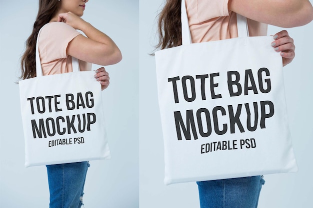 Tote bag photoshop mockup