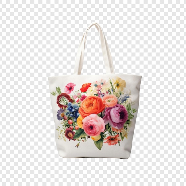 PSD tote isolated on transparent background