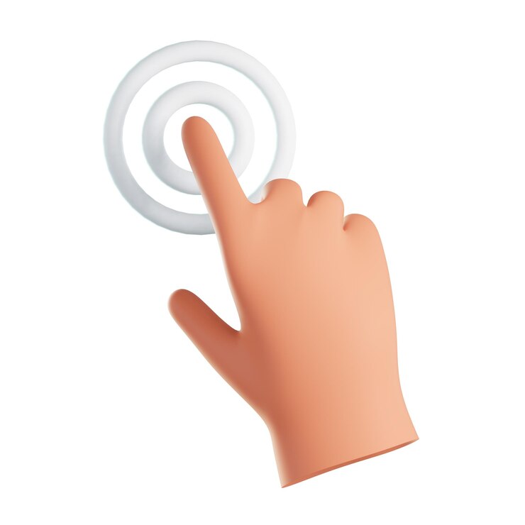 PSD touch button hand gesture arm finger