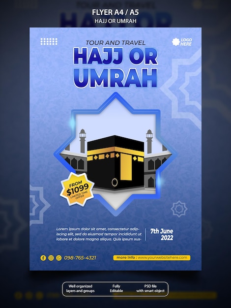 Tour en reis hadj of umrah poster