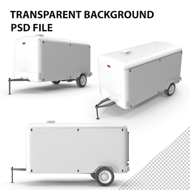 PSD tow container trailer png