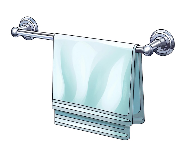 Towel display stand illustration