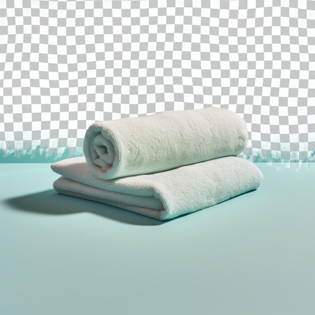 PSD a towel and a towel are on a table