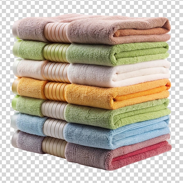 Towels Isolated on transparent background