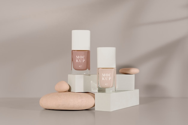 Toxic free nail polish mockup