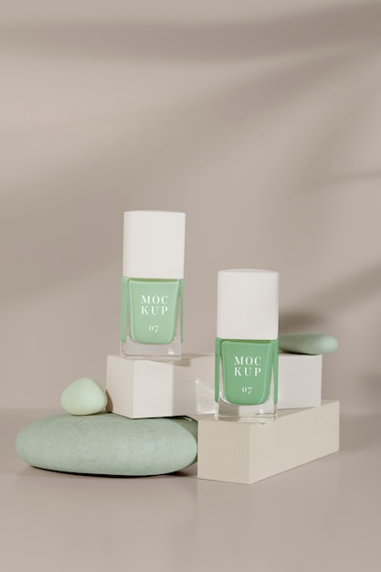 Toxic free nail polish mockup