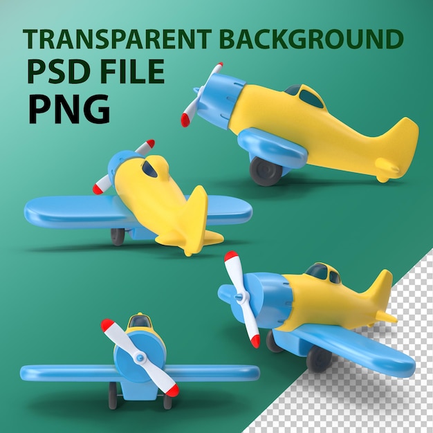 PSD toy airplane png