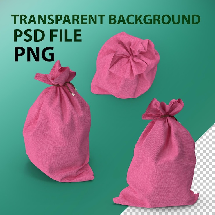 PSD 玩具袋子 png