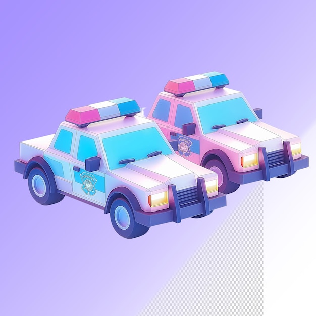 A toy car with lights on it and the word police on the top