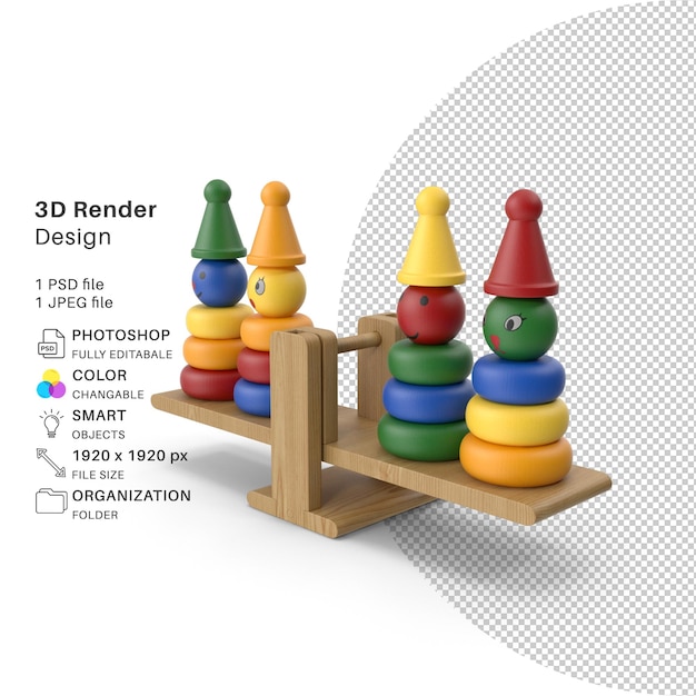 PSD Игрушечная игра 3d-моделирование psd-файл реалистичная игрушка