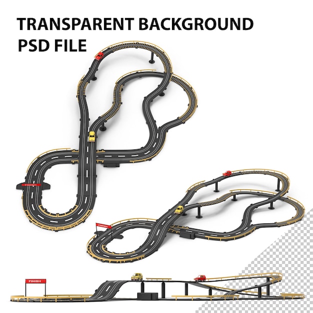 toy game race track set png