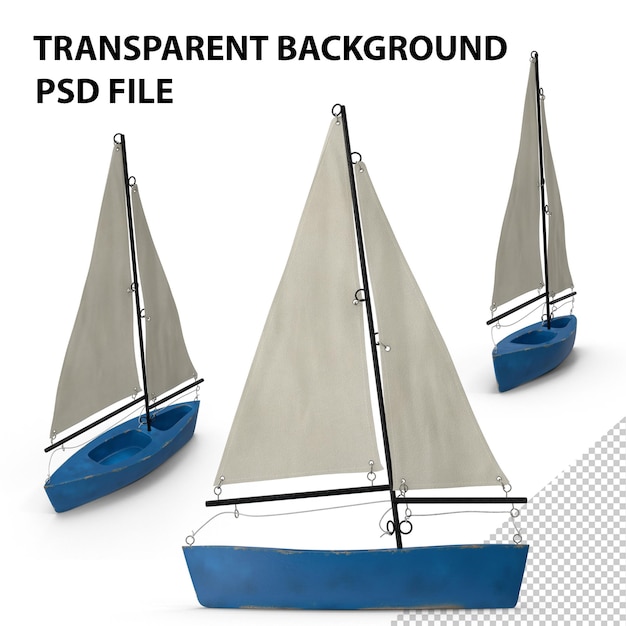 PSD toy sailboat png