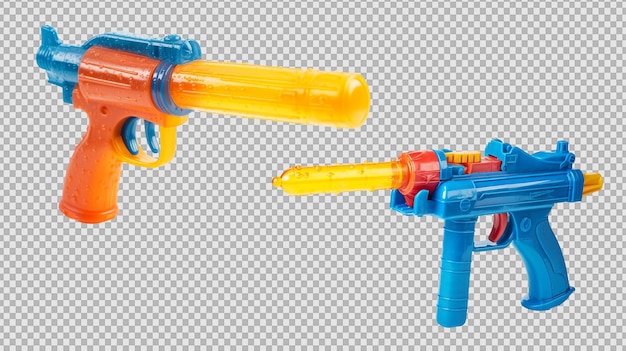 PSD toy water gun on a transparent background