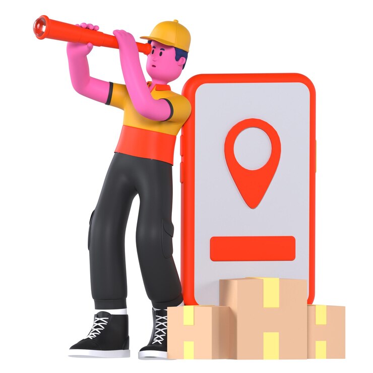 PSD tracking locatie bestemming van de bezorgkisten