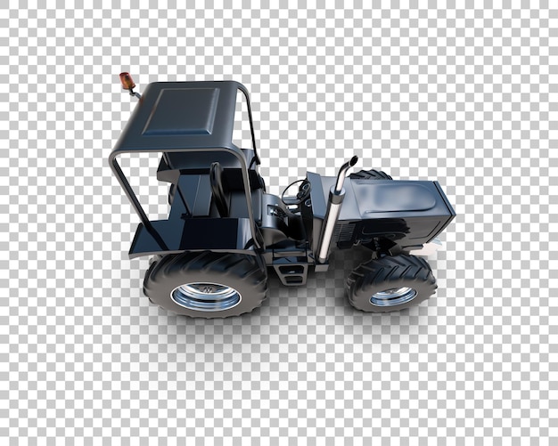 PSD tractor geïsoleerd op de achtergrond 3d-weergave illustratie