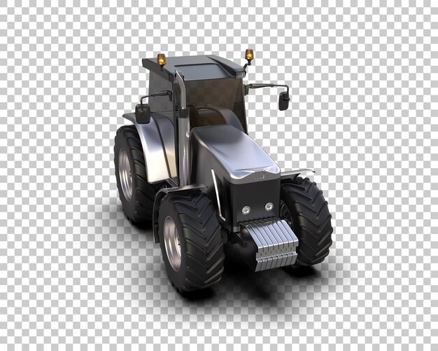 Tractor geïsoleerd op de achtergrond 3D-weergave illustratie