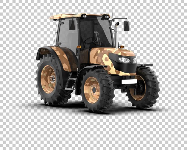 PSD tractor isolated on background 3d rendering illustration