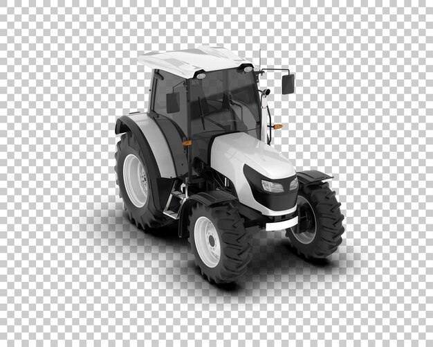Tractor isolated on background 3d rendering illustration