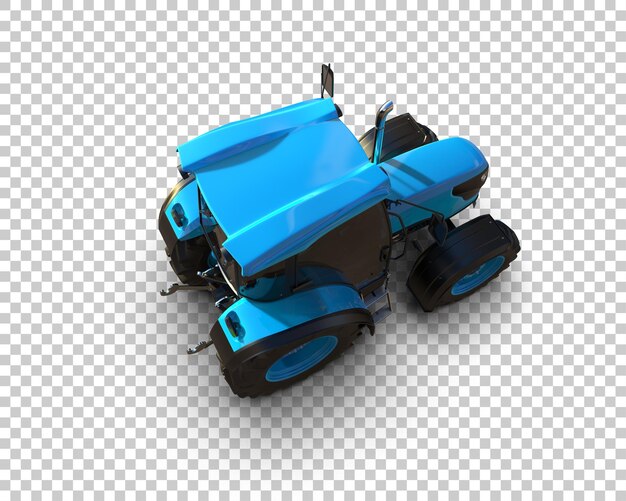 PSD tractor isolated on background 3d rendering illustration