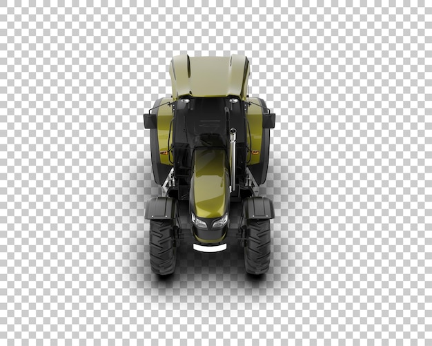 Tractor isolated on background 3d rendering illustration