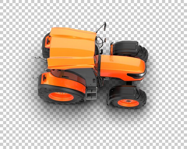 Tractor isolated on background 3d rendering illustration