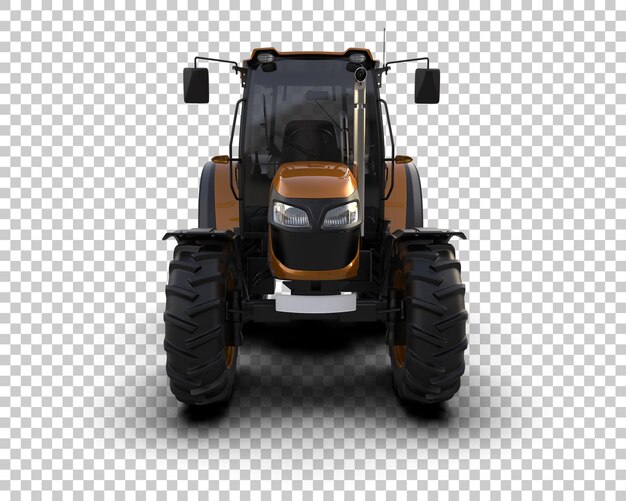 PSD tractor isolated on background 3d rendering illustration