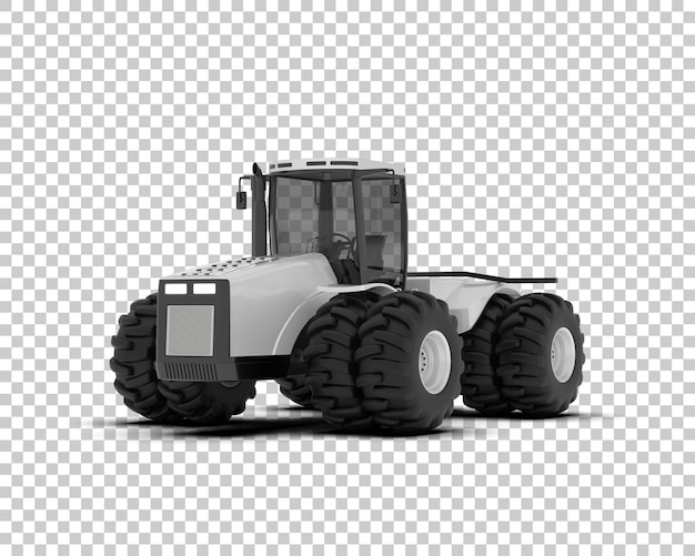 tractor isolated on background 3d rendering illustration