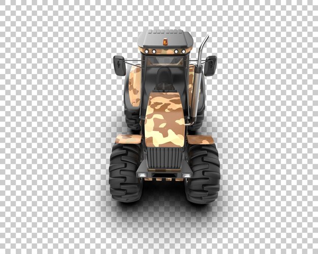 tractor isolated on background 3d rendering illustration