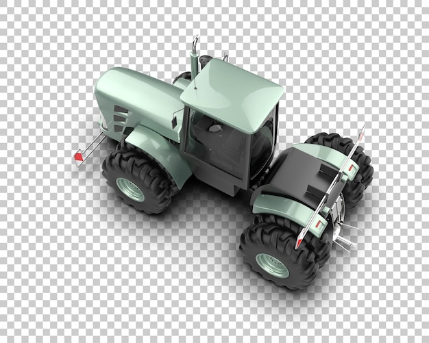 tractor isolated on background 3d rendering illustration