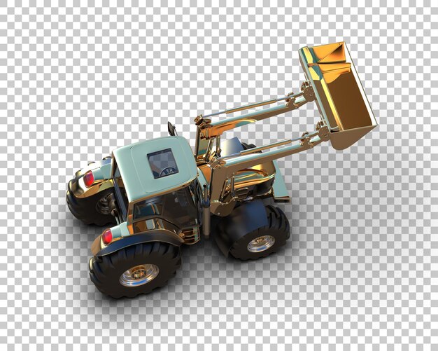 tractor isolated on background 3d rendering illustration