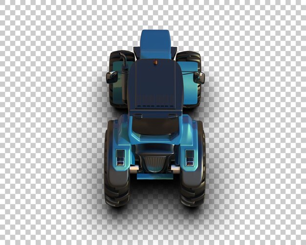 tractor isolated on background 3d rendering illustration