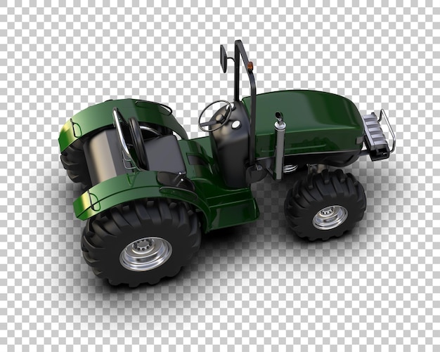 tractor isolated on background 3d rendering illustration
