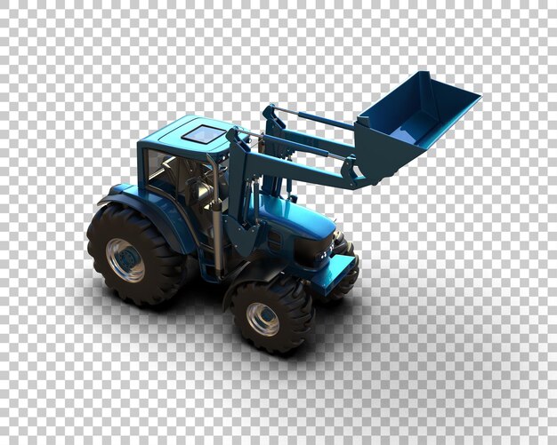tractor isolated on background 3d rendering illustration