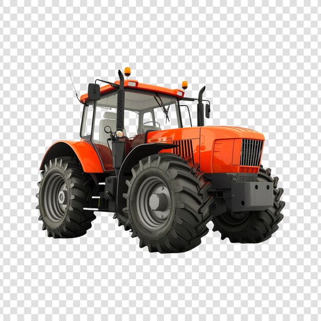 PSD tractor isolated on a white background