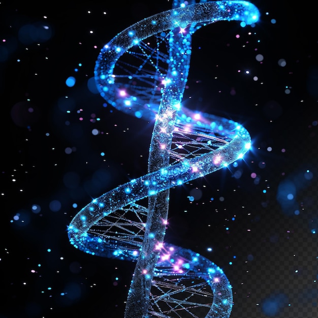 Tråd af menneskeligt DNA-molekyle