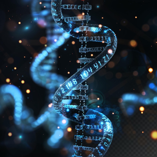 Tråd af menneskeligt DNA-molekyle