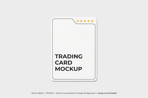 Trading card PSD Mockup