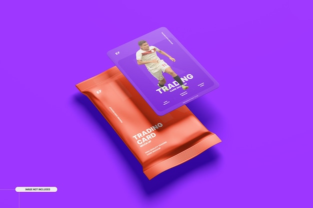 PSD trading cards mockup