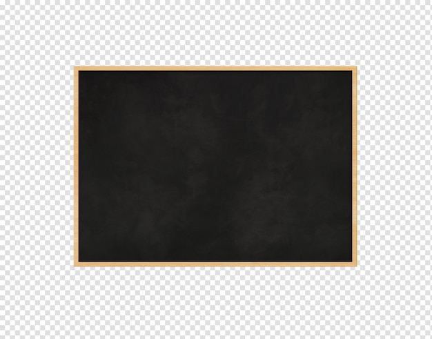 PSD traditional black board isolated on a white background