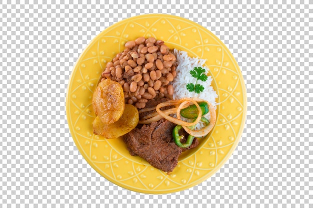 Traditional Brazilian food dish png transparent background