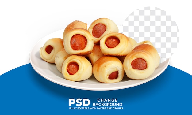 Traditional brazilian food sausage snack