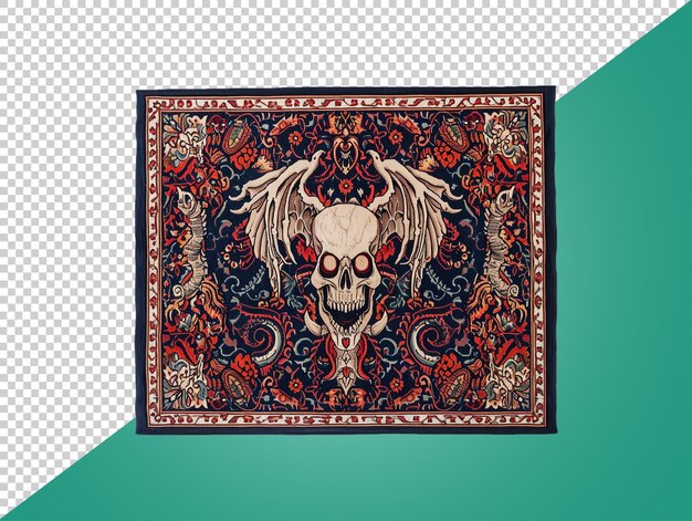 PSD traditional carpet with transparent background