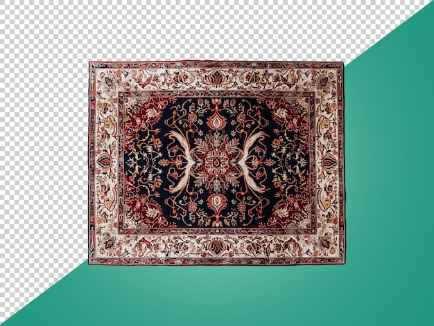 PSD traditional carpet with transparent background