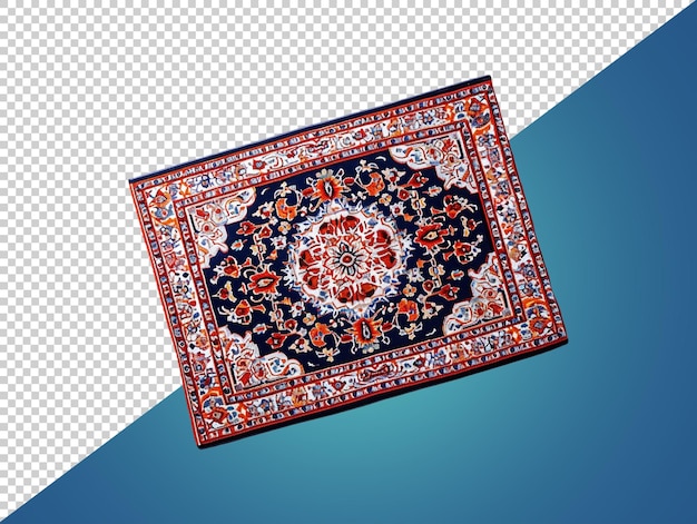 Traditional carpet with transparent background