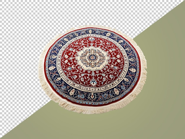 PSD traditional carpet with transparent background