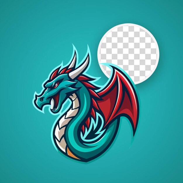 PSD traditional chinese dragon with silhouette design