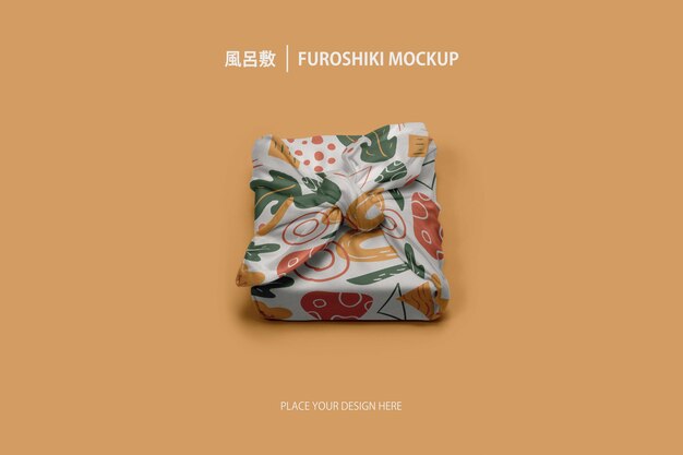 PSD traditional furoshiki wrapping cloth