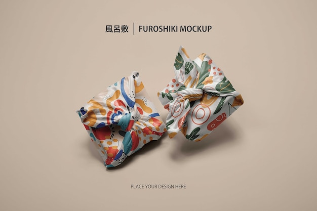 Traditional furoshiki wrapping cloth